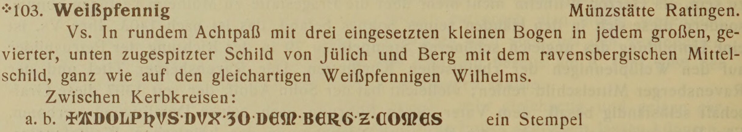 Scan-Ausschnitt der Vorderseite zu Katalognummer 103