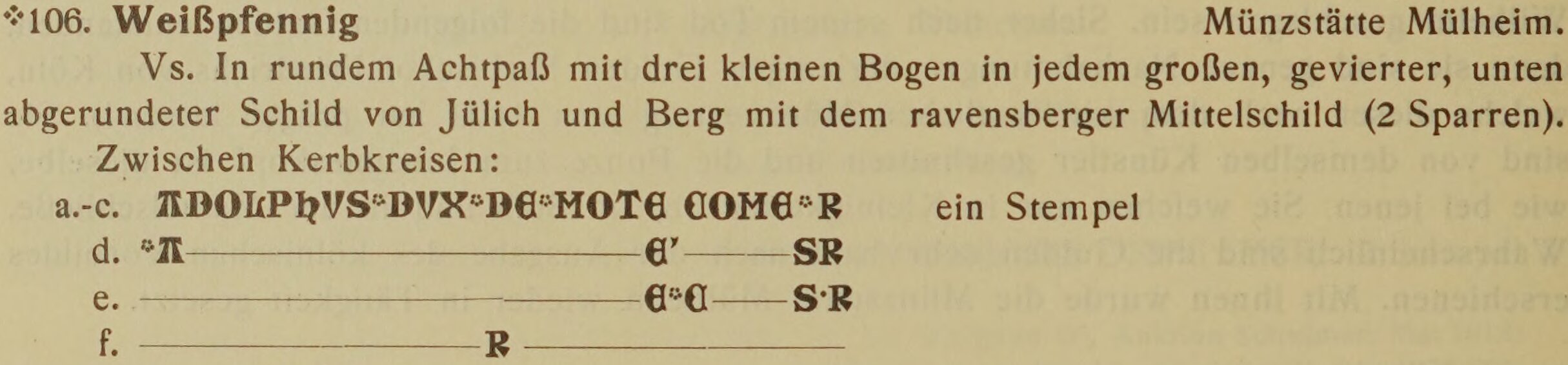 Scan-Ausschnitt der Vorderseite zu Katalognummer 106