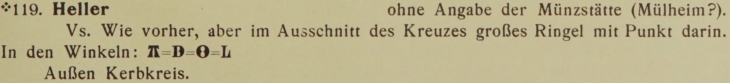 Scan-Ausschnitt der Vorderseite zu Katalognummer 119