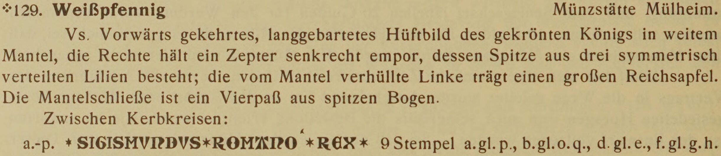 Scan-Ausschnitt der Vorderseite zu Katalognummer 129