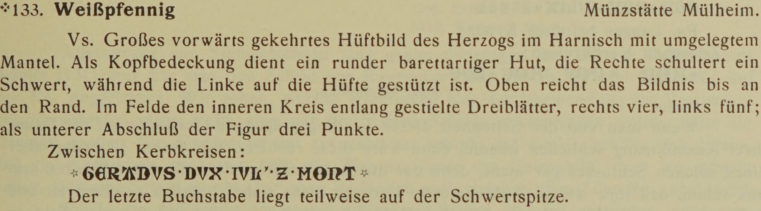 Scan-Ausschnitt der Vorderseite zu Katalognummer 133