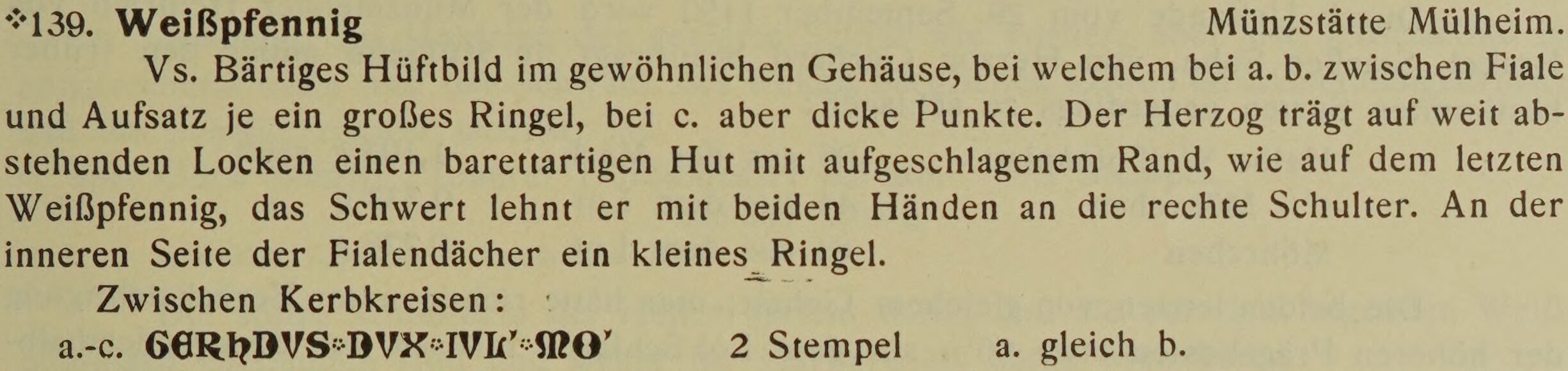 Scan-Ausschnitt der Vorderseite zu Katalognummer 139