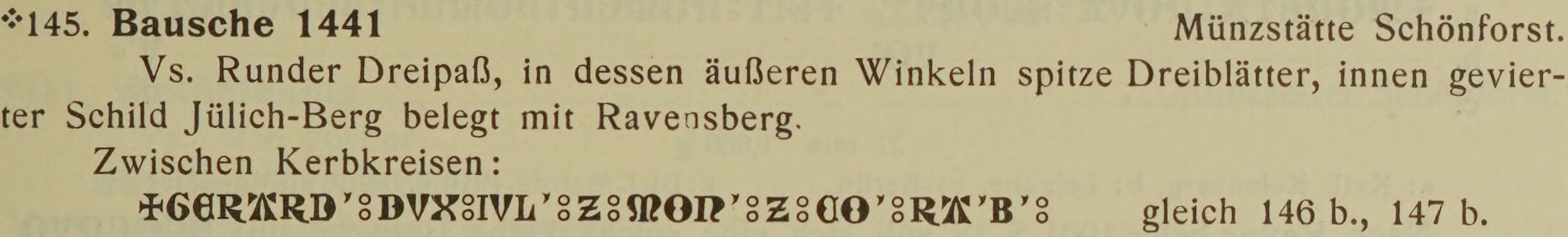 Scan-Ausschnitt der Vorderseite zu Katalognummer 145