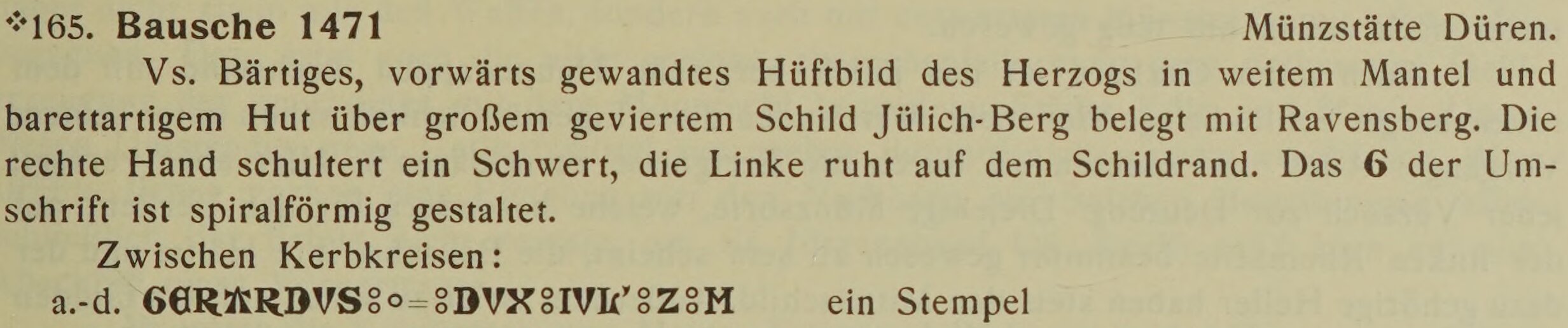 Scan-Ausschnitt der Vorderseite zu Katalognummer 165