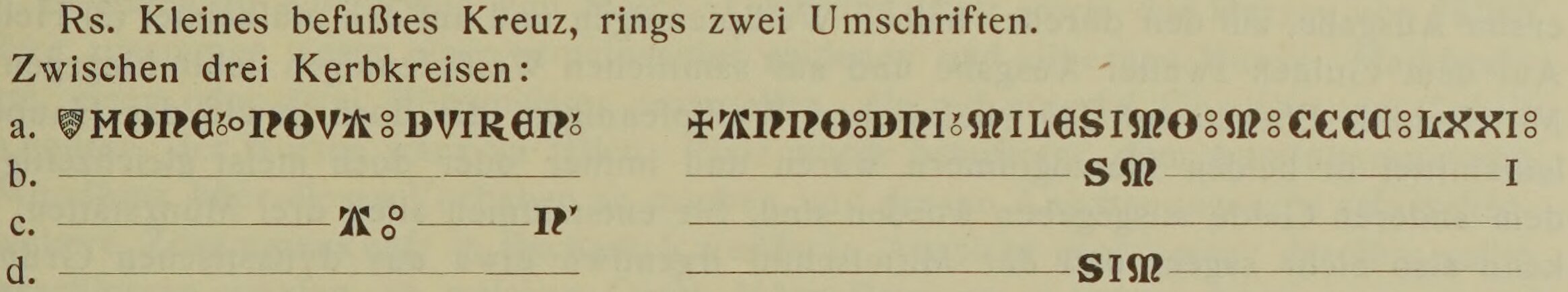 Scan-Ausschnitt der Rückseite zu Katalognummer 165