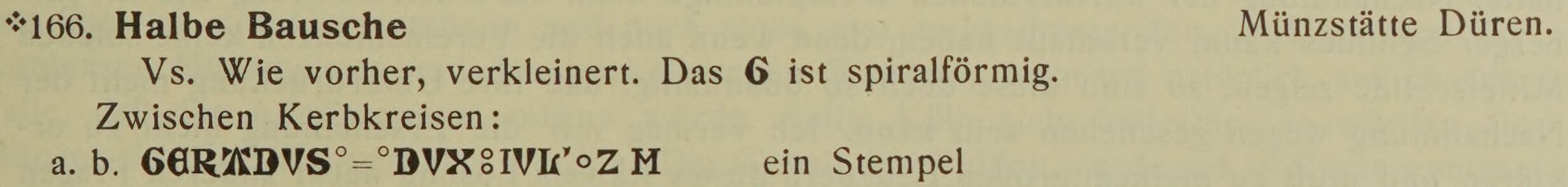 Scan-Ausschnitt der Vorderseite zu Katalognummer 166
