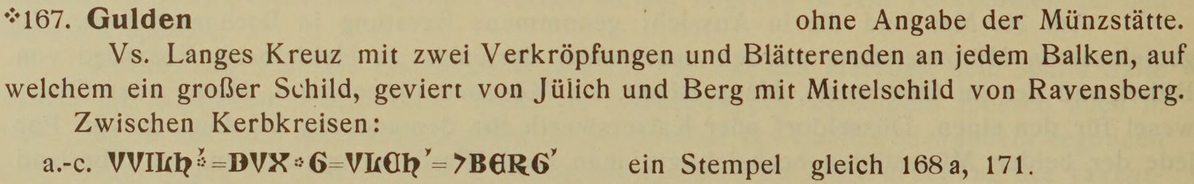 Scan-Ausschnitt der Vorderseite zu Katalognummer 167