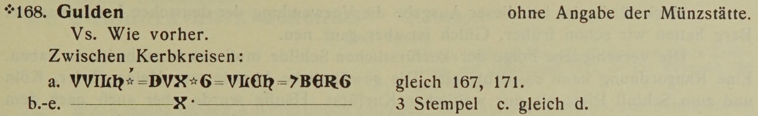 Scan-Ausschnitt der Vorderseite zu Katalognummer 168