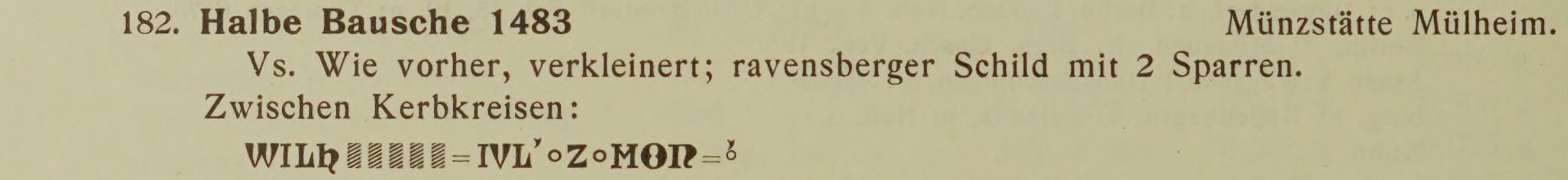 Scan-Ausschnitt der Vorderseite zu Katalognummer 182