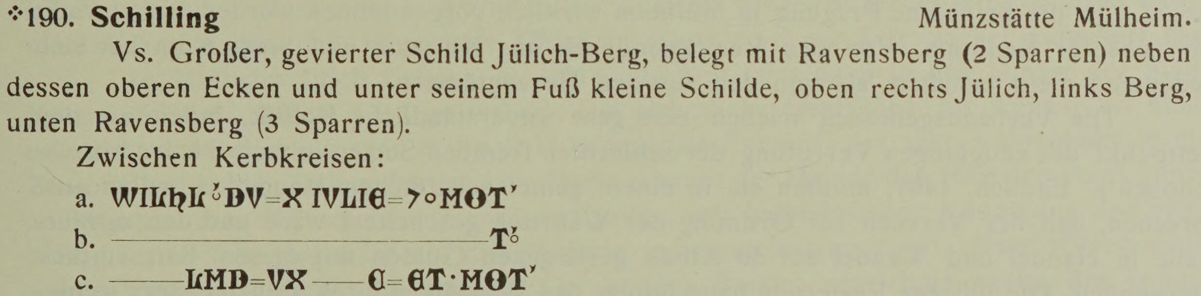 Scan-Ausschnitt der Vorderseite zu Katalognummer 190