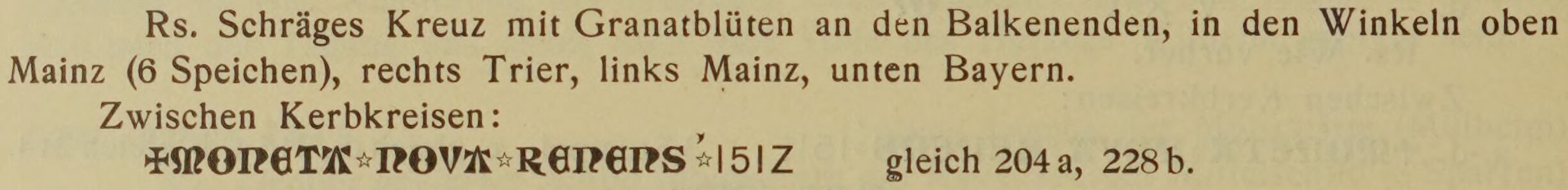 Scan-Ausschnitt der Rückseite zu Katalognummer 209