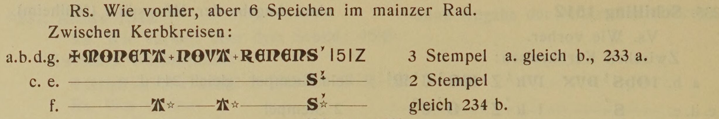 Scan-Ausschnitt der Rückseite zu Katalognummer 238