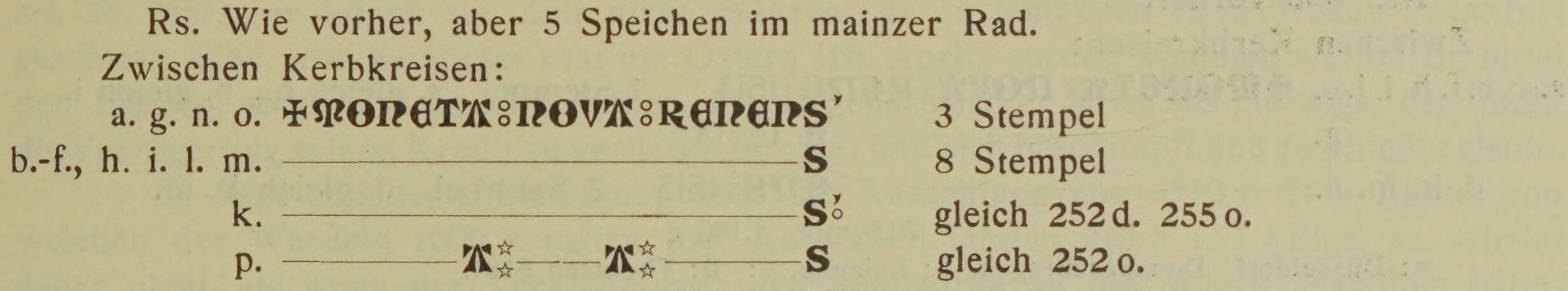 Scan-Ausschnitt der Rückseite zu Katalognummer 242