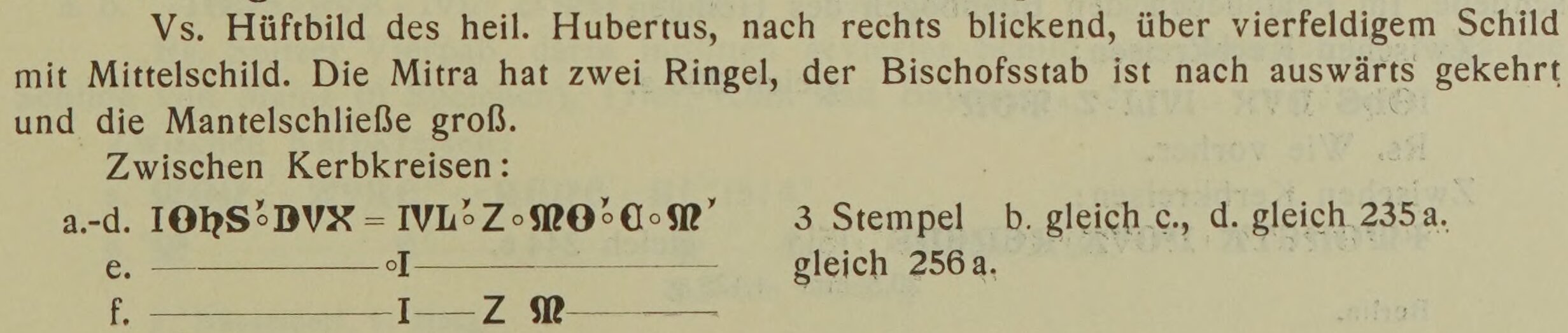 Scan-Ausschnitt der Vorderseite zu Katalognummer 244