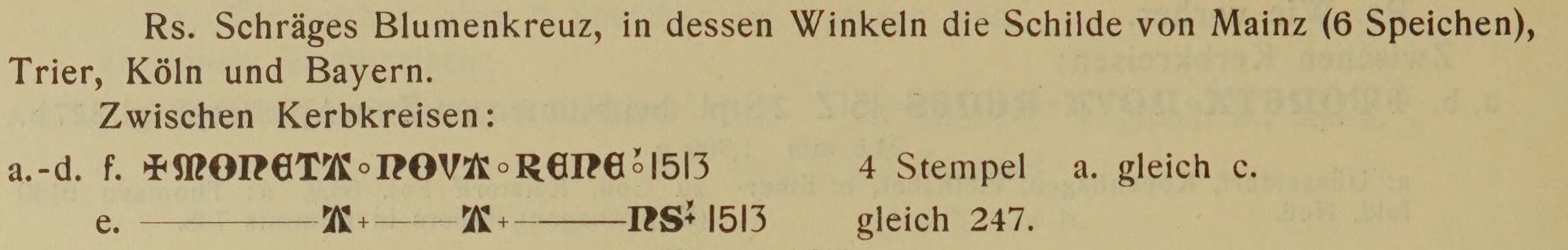 Scan-Ausschnitt der Rückseite zu Katalognummer 244