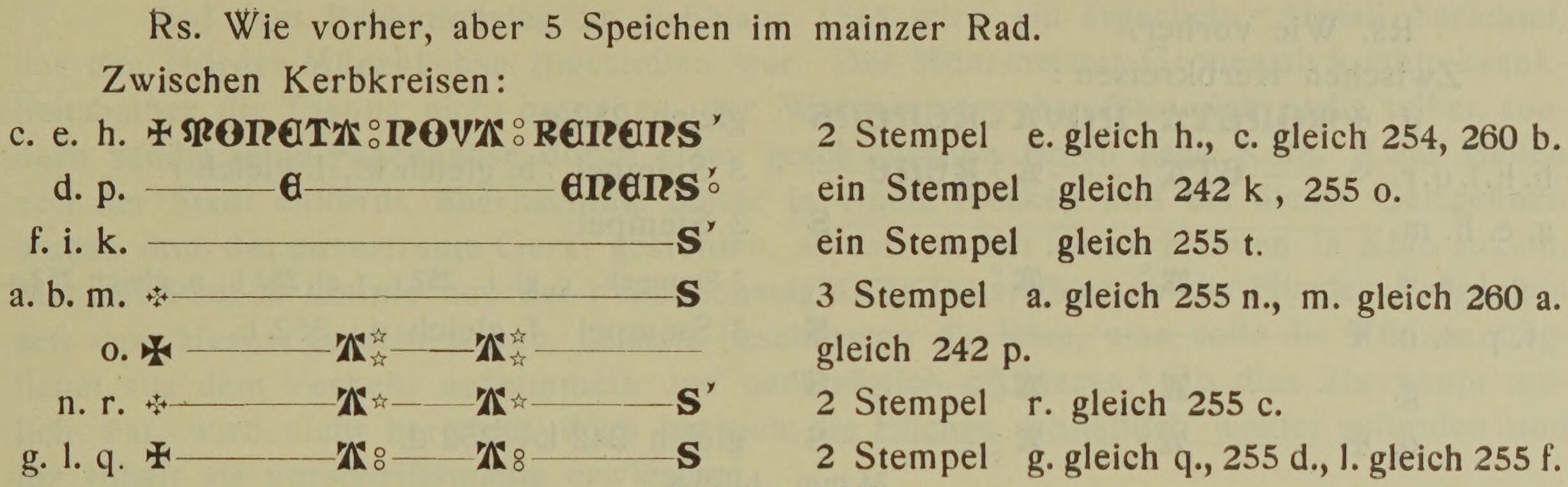 Scan-Ausschnitt der Rückseite zu Katalognummer 252