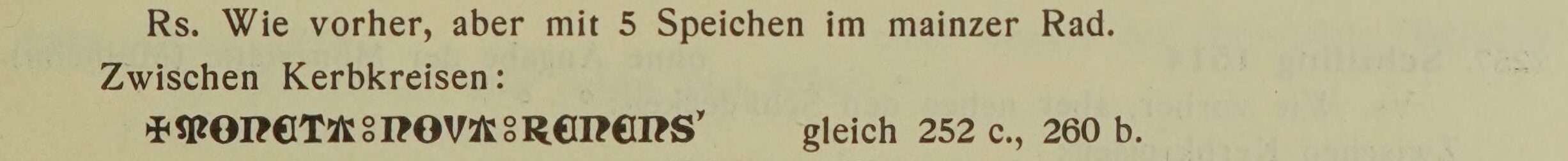 Scan-Ausschnitt der Rückseite zu Katalognummer 254