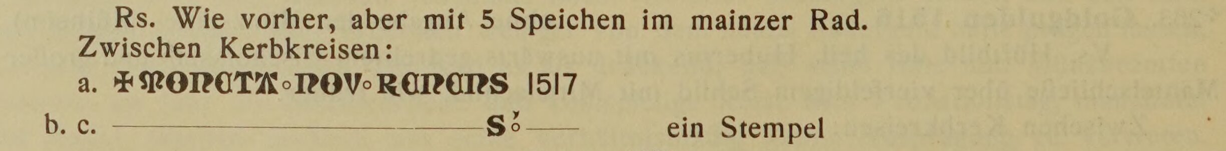 Scan-Ausschnitt der Rückseite zu Katalognummer 266