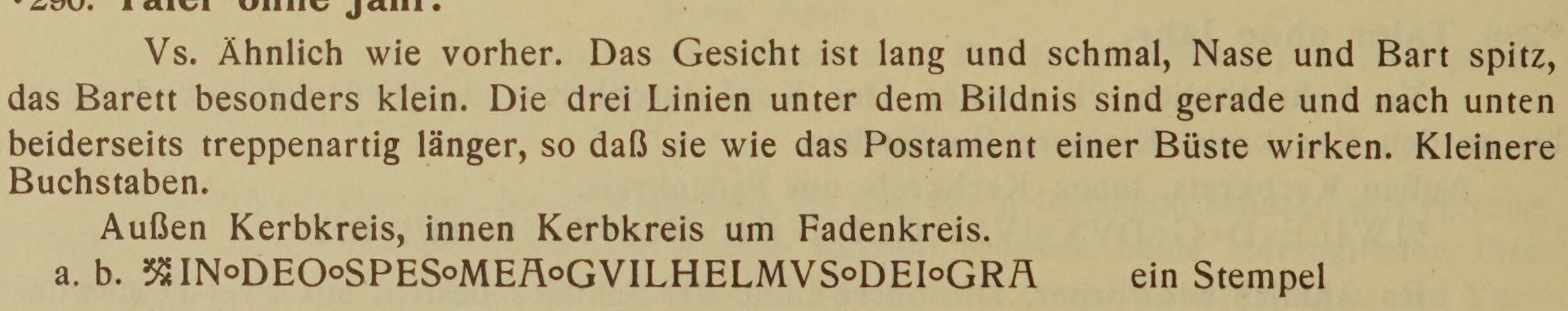 Scan-Ausschnitt der Vorderseite zu Katalognummer 290