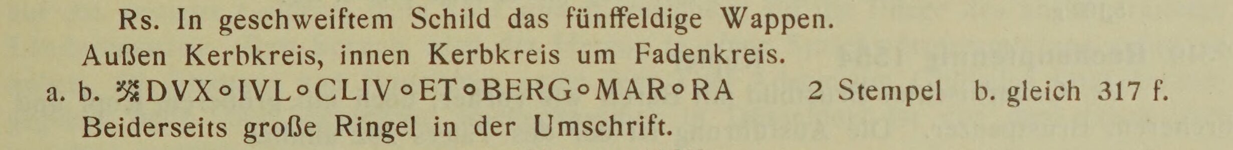 Scan-Ausschnitt der Rückseite zu Katalognummer 316
