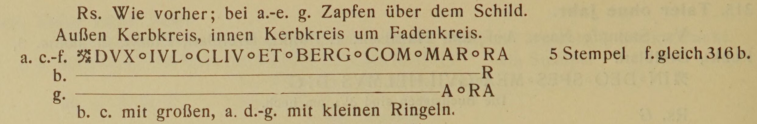 Scan-Ausschnitt der Rückseite zu Katalognummer 317