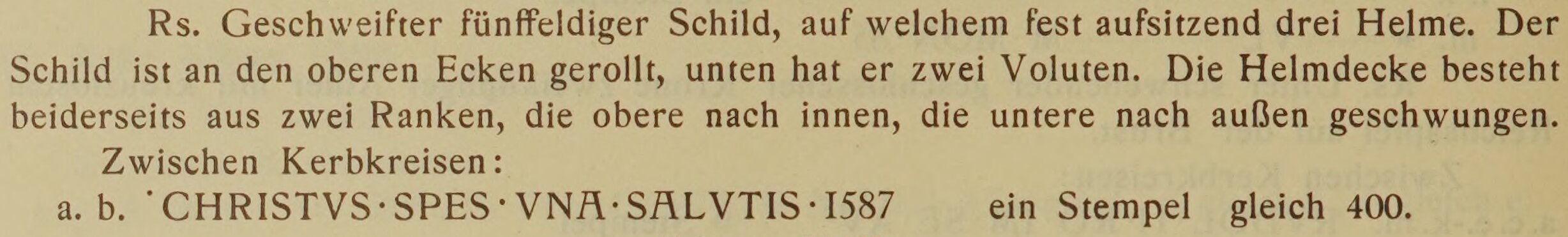 Scan-Ausschnitt der Rückseite zu Katalognummer 398