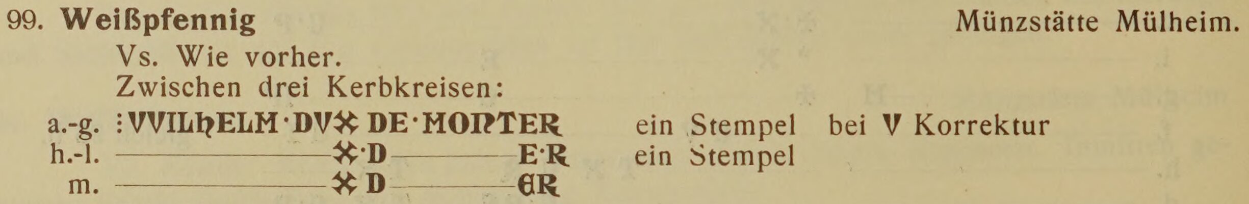 Scan-Ausschnitt der Vorderseite zu Katalognummer 99